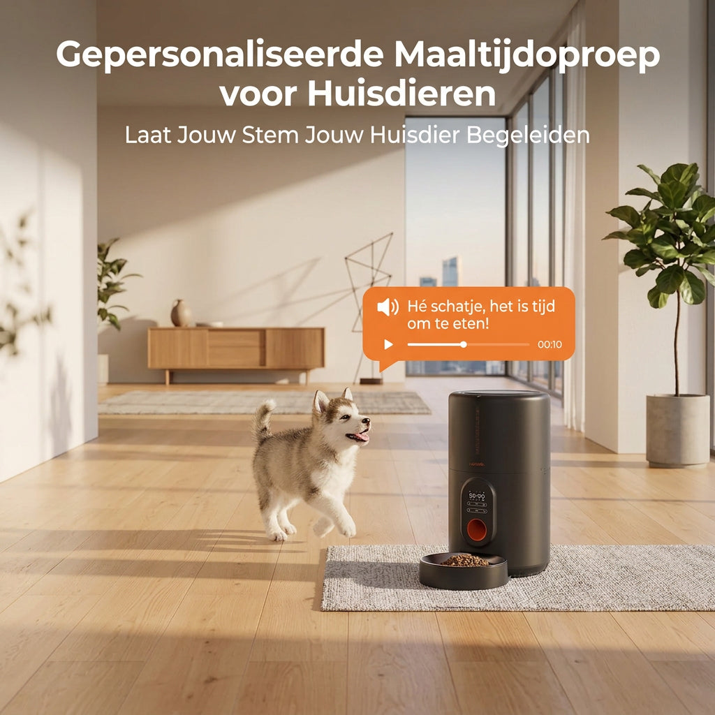 Slimme Automatische Voerbak Met Uw Persoonlijke Spraak Functie